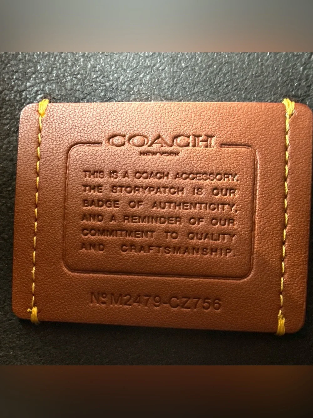 Coach New York Zip Pouch in Black
